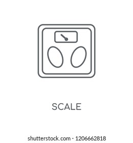 Scale linear icon. Scale concept stroke symbol design. Thin graphic elements vector illustration, outline pattern on a white background, eps 10.