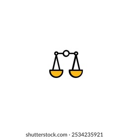 Scale logo icon flat vector design