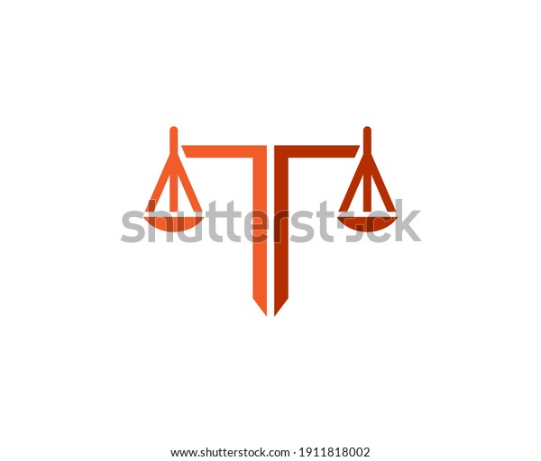 Scale Logo Law Vector Icon Stock Vector (Royalty Free) 1911818002