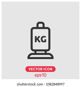 Scale, Luggage Symbol Vector Icon Illustration For Web and Mobile App.Ui / Ux. Light Background. 