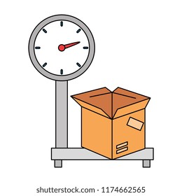 scale measure weight with box delivery service