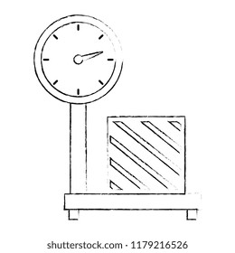 scale measure weight with box delivery service