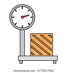 scale measure weight with box delivery service