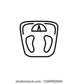 scale measure weight line style icon vector illustration design