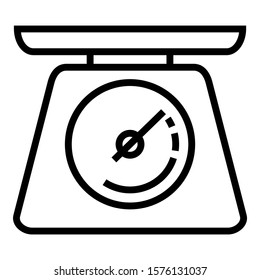 The Scale Measurement for Delivery Shipment Vector Icon Series
