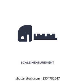 scale measurement icon. Simple element illustration from measurement concept. scale measurement editable symbol design on white background. Can be use for web and mobile.
