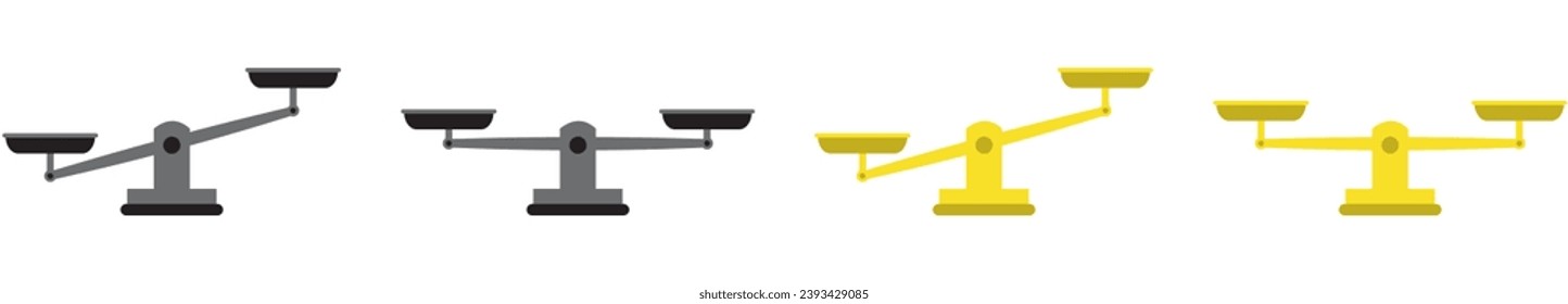 Icono de escala y medida. Ilustración vectorial
