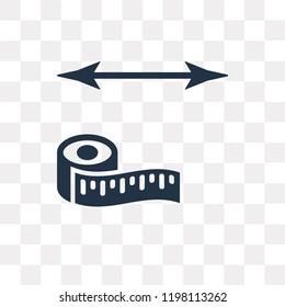 Scale Measurement vector icon isolated on transparent background, Scale Measurement transparency concept can be used web and mobile