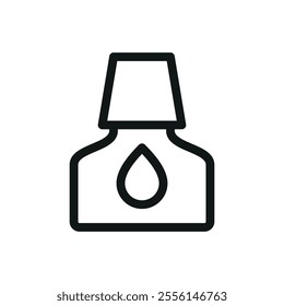 Scale model glue isolated icon, glue for models and miniatures vector symbol with editable stroke