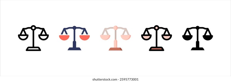 Scale Multi Style Icon Set