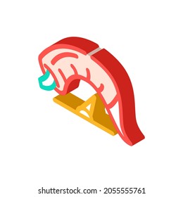 scale with natural spice pepper isometric icon vector. scale with natural spice pepper sign. isolated symbol illustration