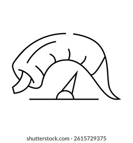 scale with natural spice pepper line icon vector. scale with natural spice pepper sign. isolated contour symbol black illustration