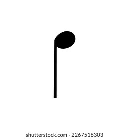 Scale notes simple icon on white background