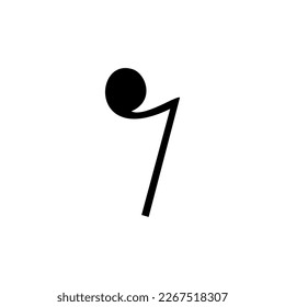 Scale notes simple icon on white background