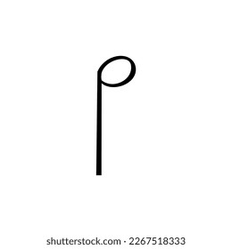 Scale notes simple icon on white background