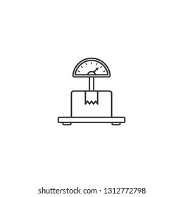 Scale package icon. Symbol for your web site design, logo, app, UI. Vector illustration, EPS - Vector