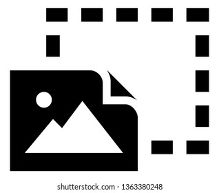 Scale Picture Vector Icon