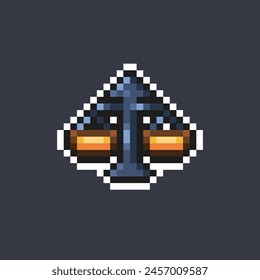 scale in pixel art style
