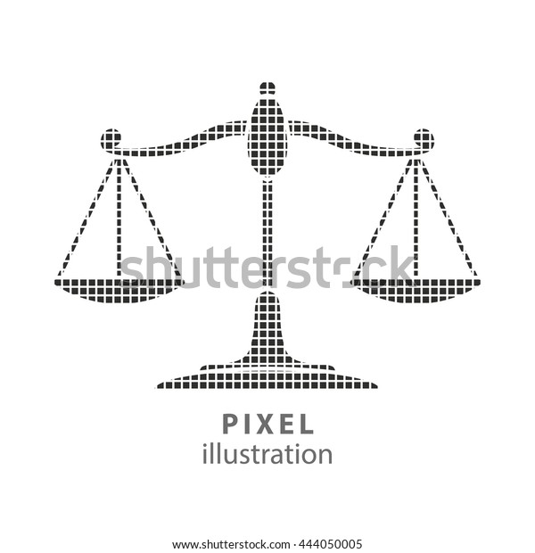 Scale Pixel Icon Vector Illustration Design Stock Vector (Royalty Free ...