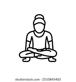 Scale Pose Outline Icon, Vector illustration