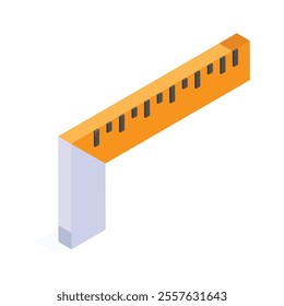 A scale for precise measurements on construction sites