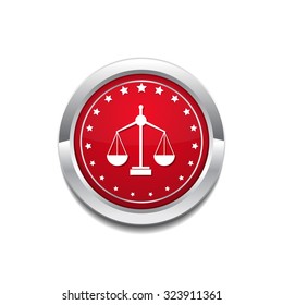 Scale Red Vector Icon Button