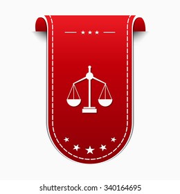 Scale Red Vector Icon Design