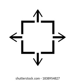 Scale Related Vector Line Icons like Increase, Decrease, Resize and more. Editable Stroke.eps 10