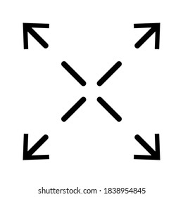 Scale Related Vector Line Icons like Increase, Decrease, Resize and more. Editable Stroke.eps 10
