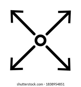 Scale Related Vector Line Icons like Increase, Decrease, Resize and more. Editable Stroke.eps 10