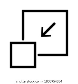 Scale Related Vector Line Icons like Increase, Decrease, Resize and more. Editable Stroke.eps 10