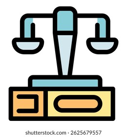 Scale representing fairness and impartiality in judicial decisions, highlighting the concept of balanced judgment