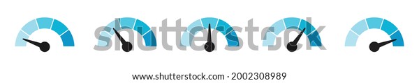 Scale risk meter. indicators speedometer.\
Satisfaction sign. vector\
illustration