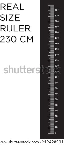 SCALE RULER ACTUAL SIZE 230 CENTIMETER  