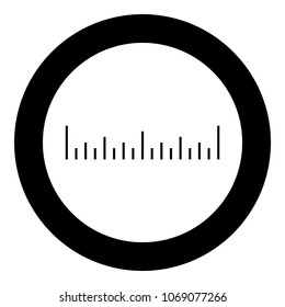 Scale ruler icon black color