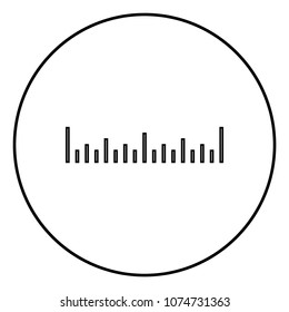 Scale ruler icon black color