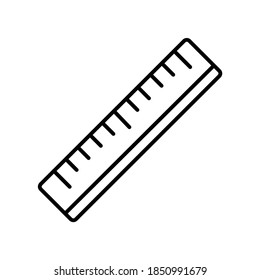 Scale Ruler to measure line icon