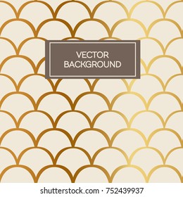 Scale seamless colorful vector pattern background. Ogee drop design