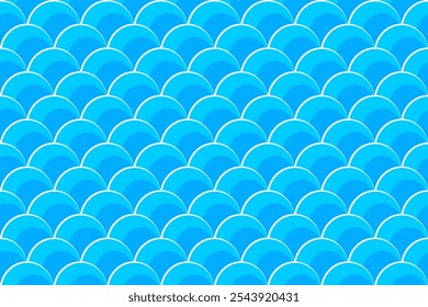 Scale seamless pattern. Design prints. Roofing design. Reptile animal skin or fish squama texture