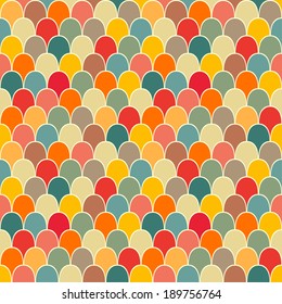Scale seamless vector pattern