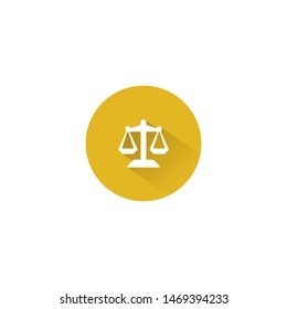 scale with shadow design vector