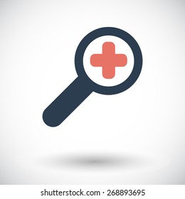 Scale. Single flat icon on white background. Vector illustration.