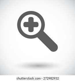 Scale. Single flat icon on white background. Vector illustration.