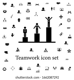 scale of success icon. Teamwork icons universal set for web and mobile