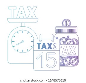 scale with tax and calendar