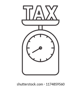 scale with tax icon