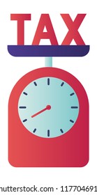 scale with tax icon