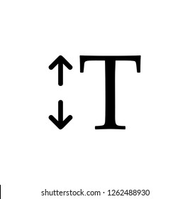 Scale, text icon. Simple glyph vector of text editor set icons for UI and UX, website or mobile application