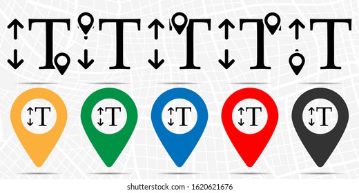 Scale, text icon. Simple glyph vector of text editor set icons for UI and UX, website or mobile application on white background