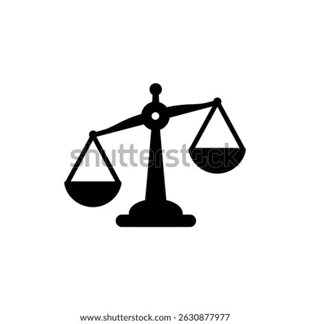 Scale Tipping Upward to the Right Indicating Increase